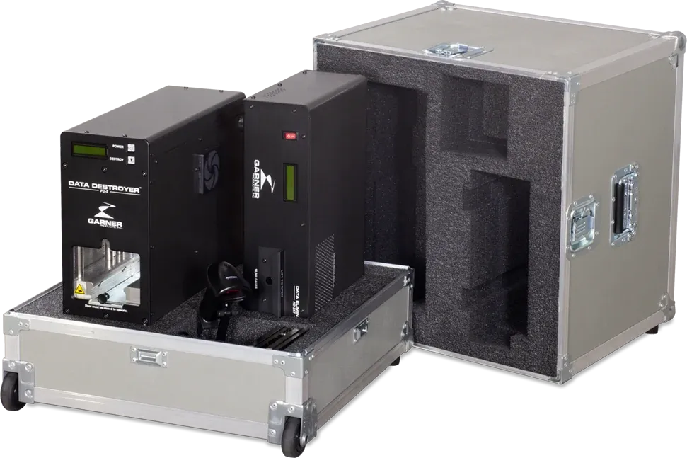 Garner DDM-25SSDE: open case with HD-2XTE and PD-5E