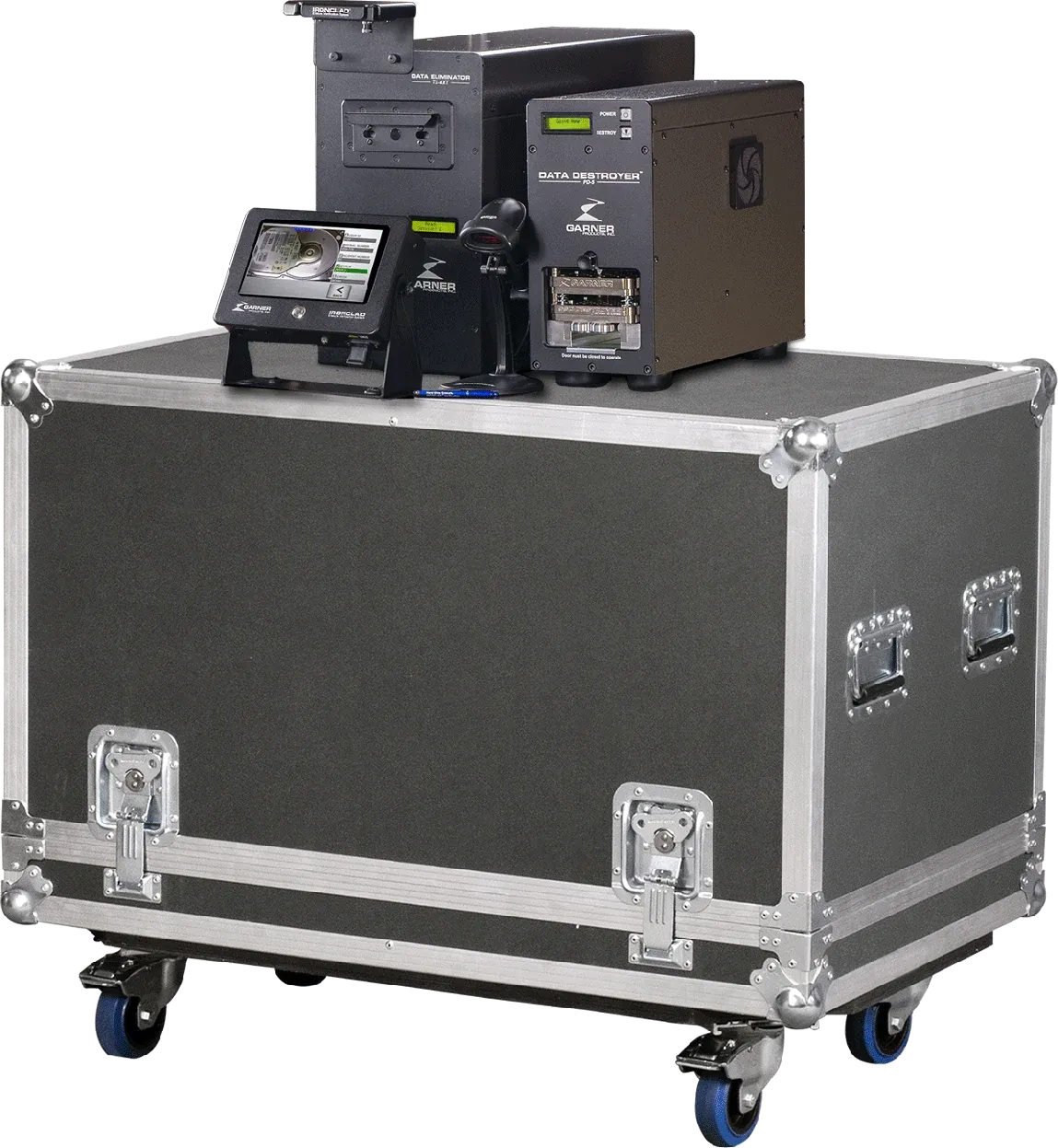 Garner DDM-4XT5SSDE IRONCLAD: closed wheeled case with IRONCLAD on top